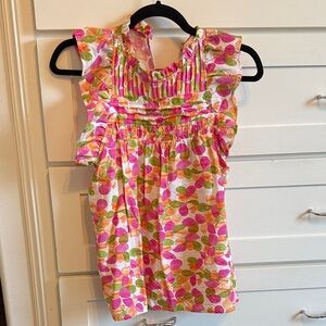 THML Pink and Green Patterned Blouse